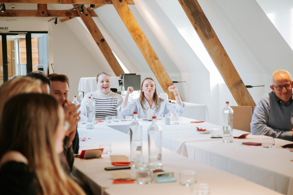 Laura enthousiast op kwartaalmeeting